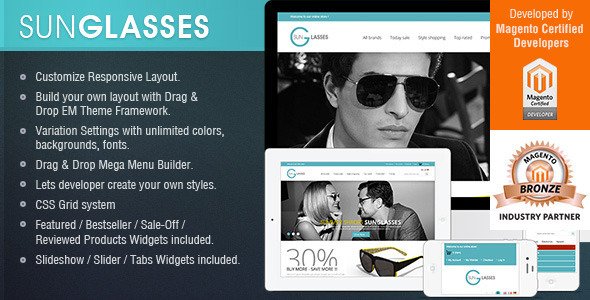 24-Columns Responsive Magento Theme Framework Fashion