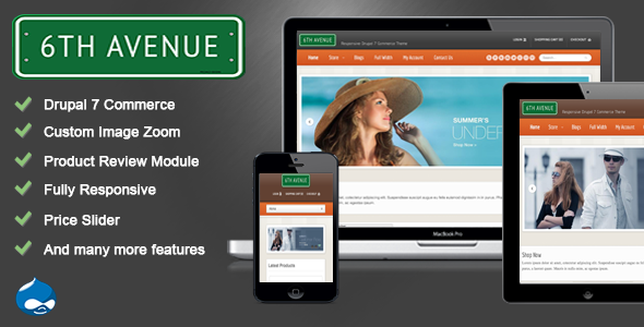 6th Avenue - Responsive Drupal 7 Commerce Theme Retail