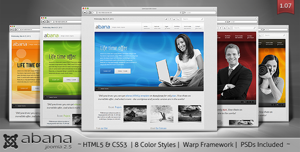 Abana - Premium JomSocial Ready Business Joomla Template Corporate