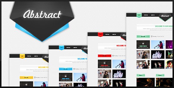 Abstract - Portfolio Design PSD Creative