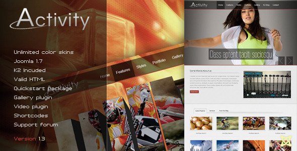 Activity - Premium Joomla Template