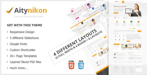 Aitynikon - Responsive Multipurpose Template Corporate