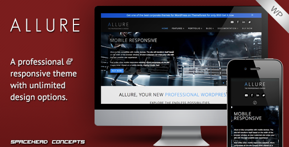 Allure - Professional Responsive WordPress Theme Corporate