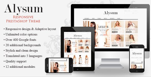 Alysum - Premium PrestaShop 1.5 Template Shopping