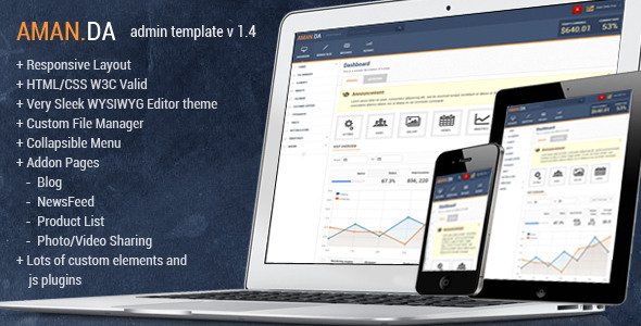 Amanda Responsive Admin Template AdminTemplates
