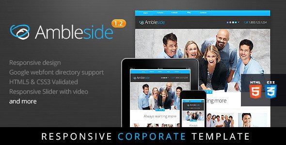 Ambleside - Premium Wordpress Theme Corporate
