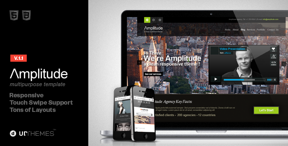 Amplitude Multipurpose Reponsive HTML Template Creative