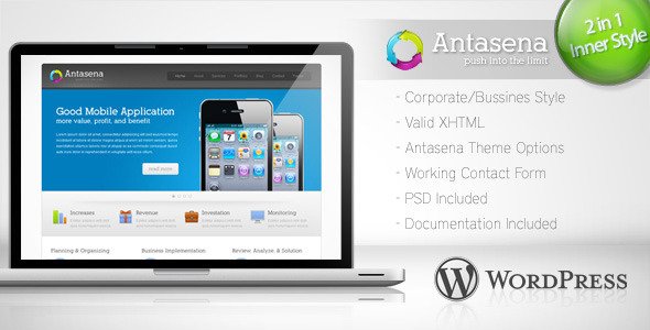Antasena - Corporate Business Wordpress Theme 4 Corporate