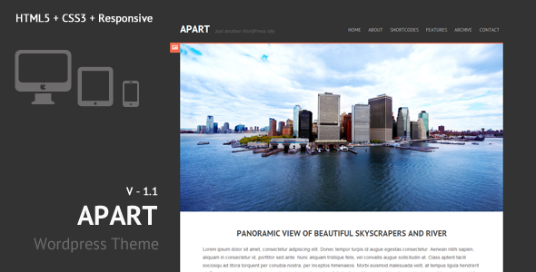 Apart - Responsive Wordpress Theme Blog/Magazine