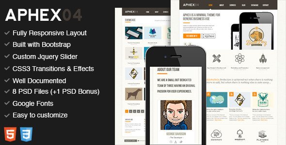Aphex04 - Premium HTML5 / CSS3 Template Creative