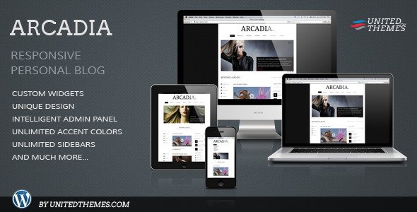 Arcadia Responsive WordPress Blog Blog/Magazine