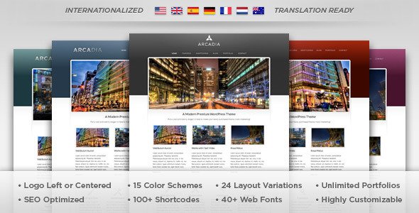 Arcadia - WordPress Theme Corporate
