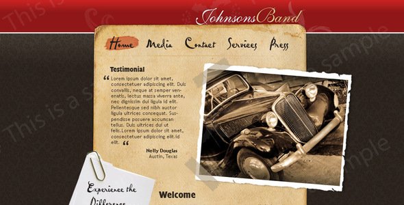 Artist Portfolio Website 01
