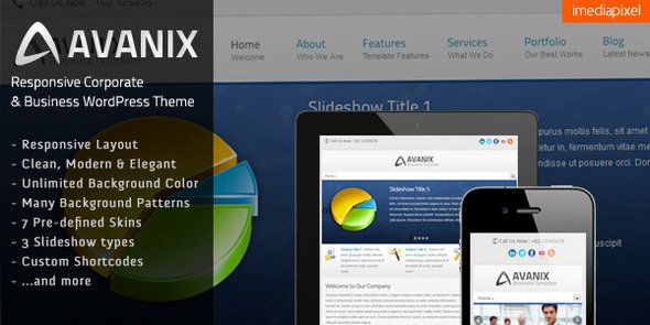 Avanix - Responsive Business WordPress Theme Corporate