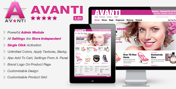 Avanti Premium Magento Theme Fashion