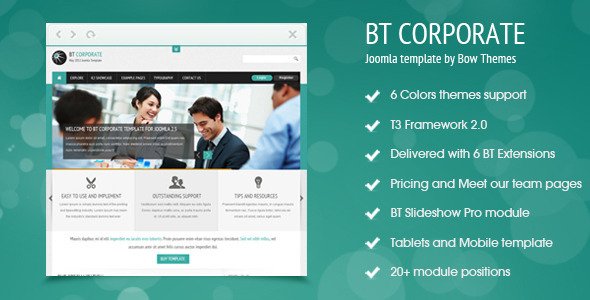 BT Corporate Template For Joomla 2.5 Corporate