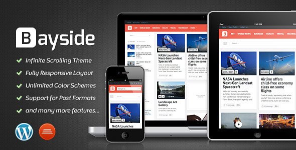 Bayside - Responsive WordPress Theme Blog/Magazine