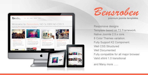 Bensroben - Responsive Joomla Template Iki Cak Creative