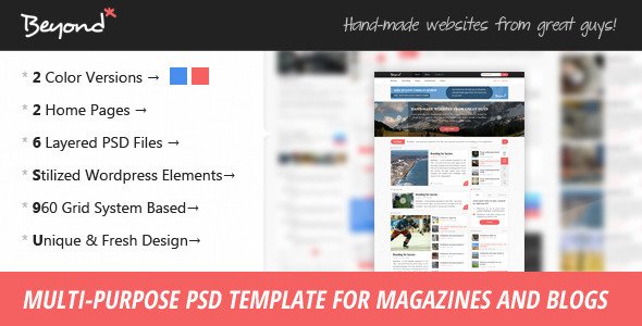 Beyond - Multi-purpose PSD Template Creative