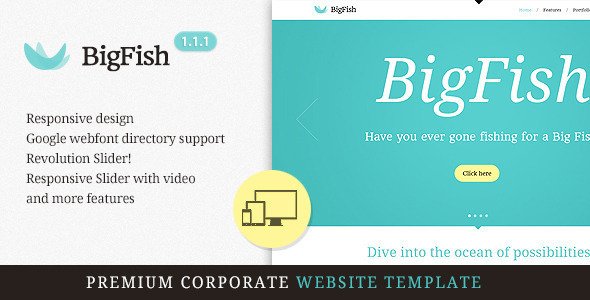 BigFish - Premium Responsive HTML5 Template Corporate