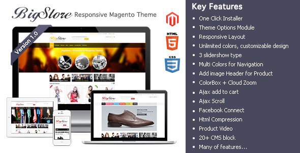 BigStore - Responsive Magento Theme