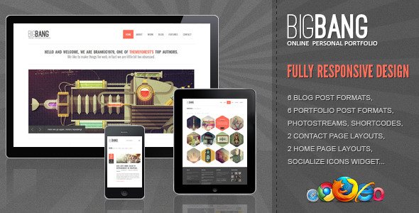 Bigbang - Responsive HTML Template Creative