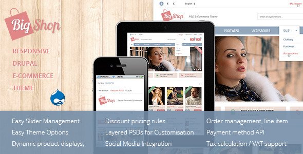 Bigshop - Responsive Drupal eCommerce Theme