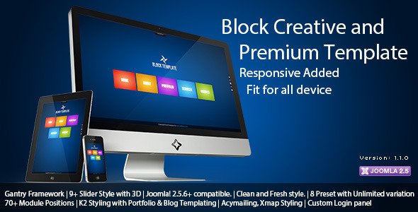 Block Creative and Premium Joomla Template