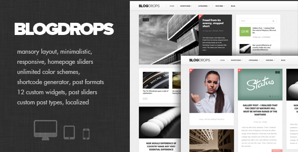 Blogdrops - Infinite Blogging Theme WordPress Blog/Magazine