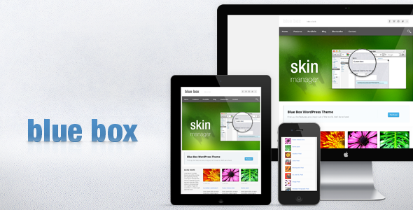 Blue Box WordPress Theme - Business Framework Corporate