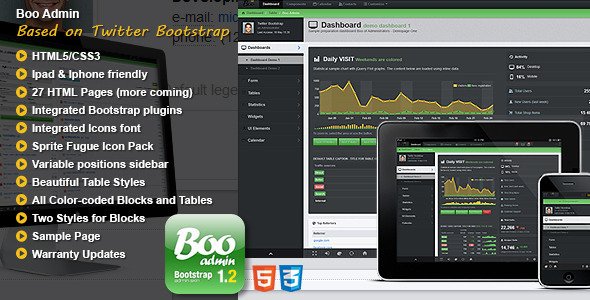 Boo Admin - Responsive Template AdminTemplates