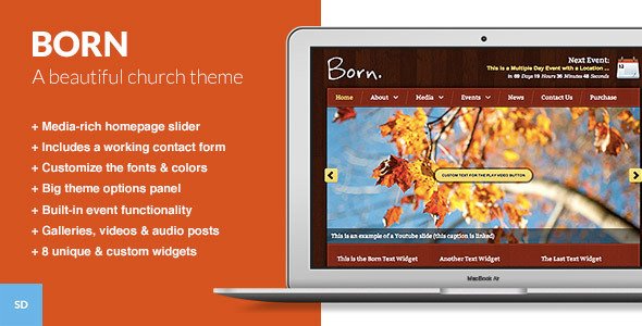 Born - The WordPress Theme for Churches Nonprofit