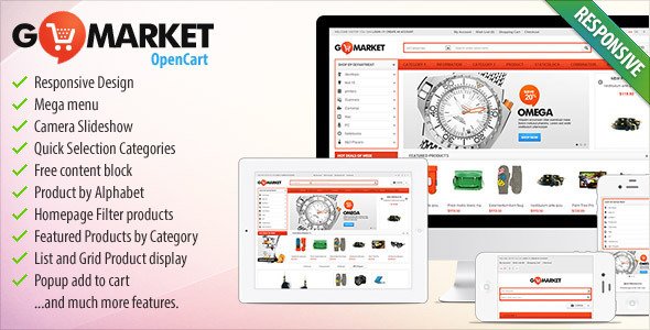 BossThemes GoMarket - Supermarket OpenCart Theme Shopping