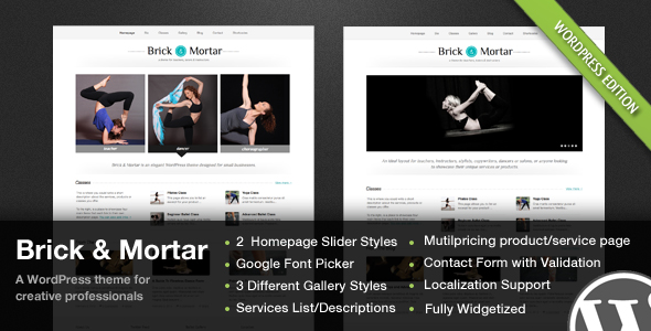 Brick & Mortar - A Personal Business Theme WordPress