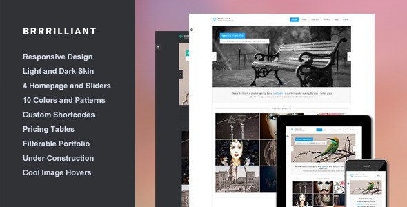 Brrrilliant - Responsive HTML5 Template Creative