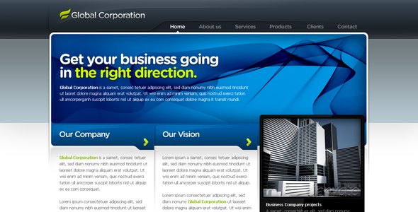 Business Template #07 Corporate PSDTemplates