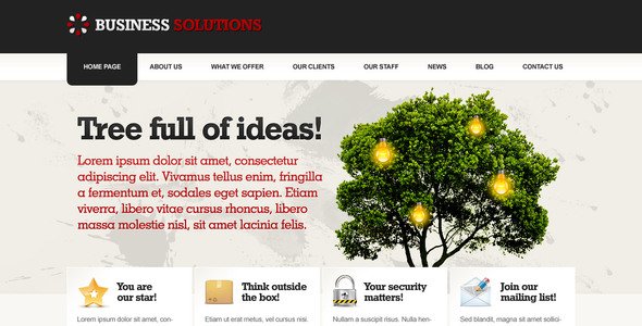 Business Solutions Corporate PSDTemplates