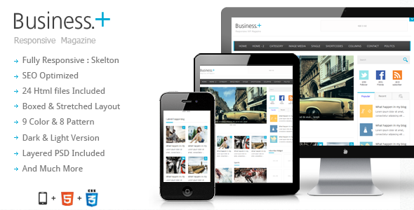 Business : Magazine / Blog Theme Template Creative