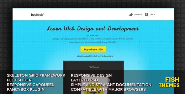 BuyBook Responsive Landing Page LandingPages Landing Page