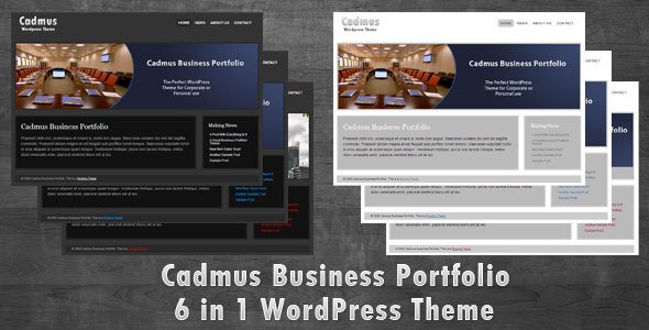 Cadmus Business Portfolio - 6 in 1 Corporate WordPress Theme