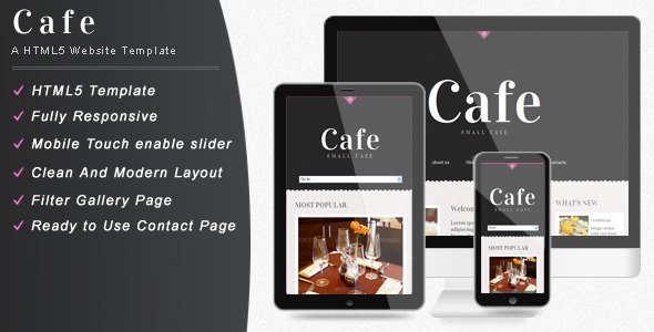 Cafe - Responsive Restaurant Website Template Entertainment