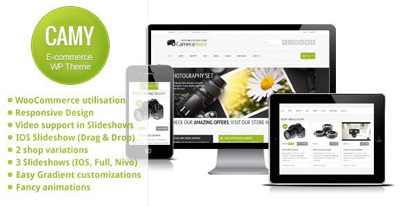 Camy - Clean Responsive Ecommerce Wordpress Theme eCommerce