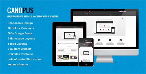 Canopus - Responsive HTML5 WordPress Template Creative
