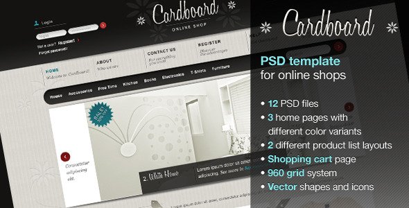 Cardboard Retail PSDTemplates