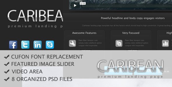 Caribean Premium Landing Page LandingPages Landing Page