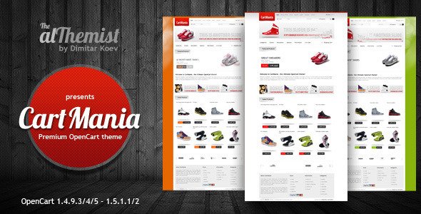 CartMania - The Ultimate Shopping OpenCart 1.4.9.3 template
