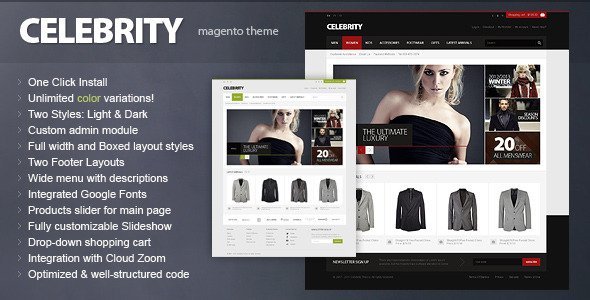 Celebrity - Magento theme