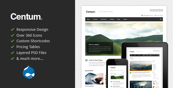 Centum - Responsive Drupal Theme
