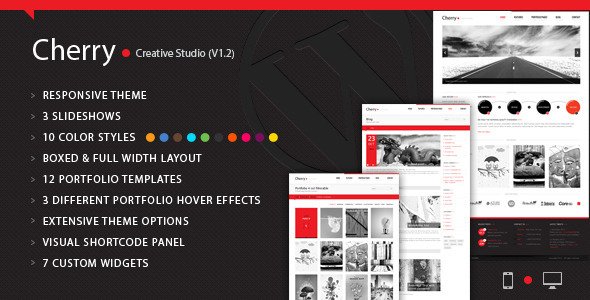 Cherry Portfolio WordPress Theme Creative