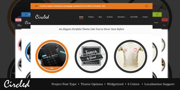 Circled Portfolio WordPress Theme Creative